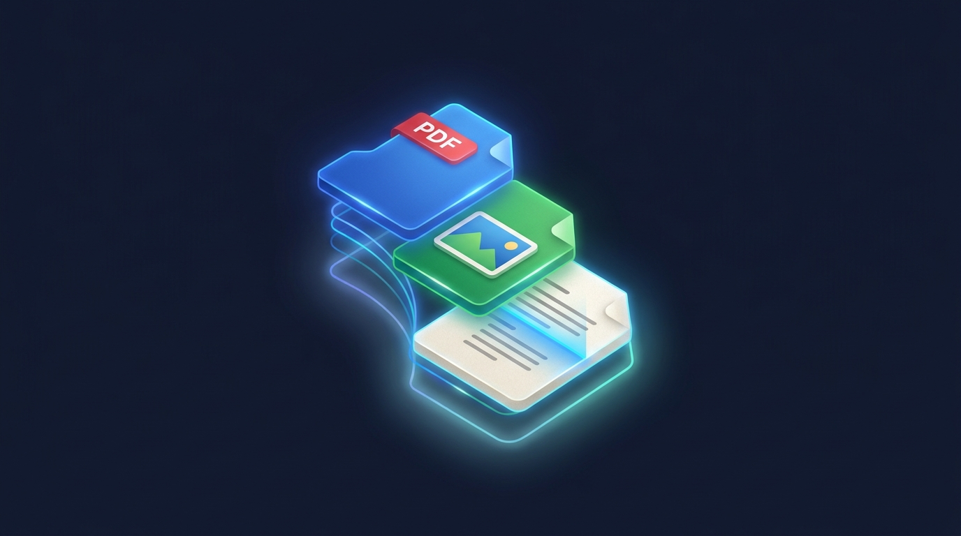 Different document file types being ingested